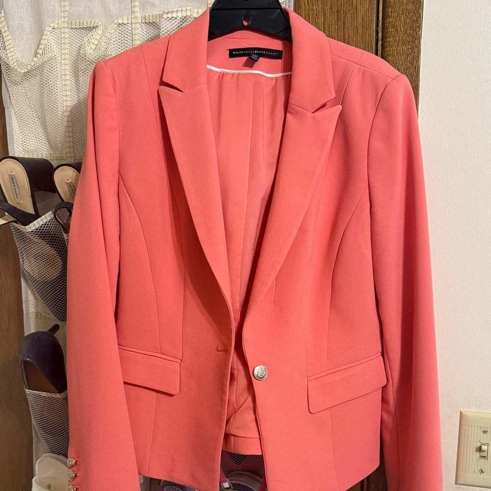 White House Black Market Coral Blazer